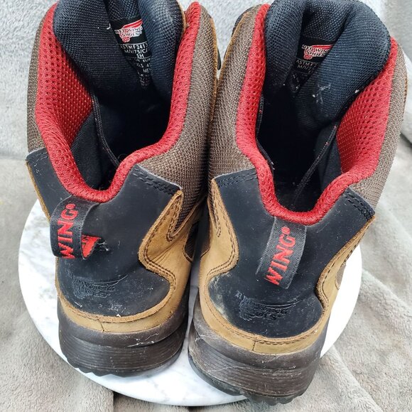Red Wing Shoes Mens Size 11.5 Brown Leather 6674 Safety Toe 6674 Hiking Boots - Picture 7 of 8